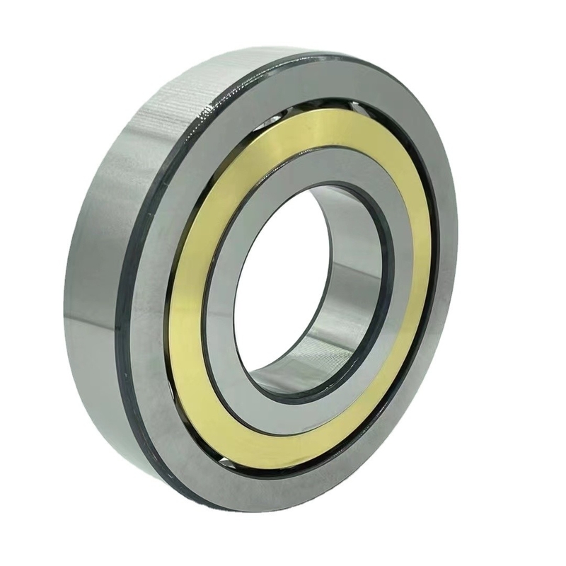 Rolamento de esferas de contacto angular QJ307M de 35x80x21mm para lojas de alimentos e bebidas em aço cromado